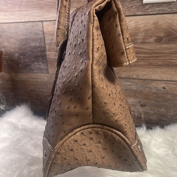 No Brand Large Satchel Purse, Chocolate Brown - Picture 4 of 13